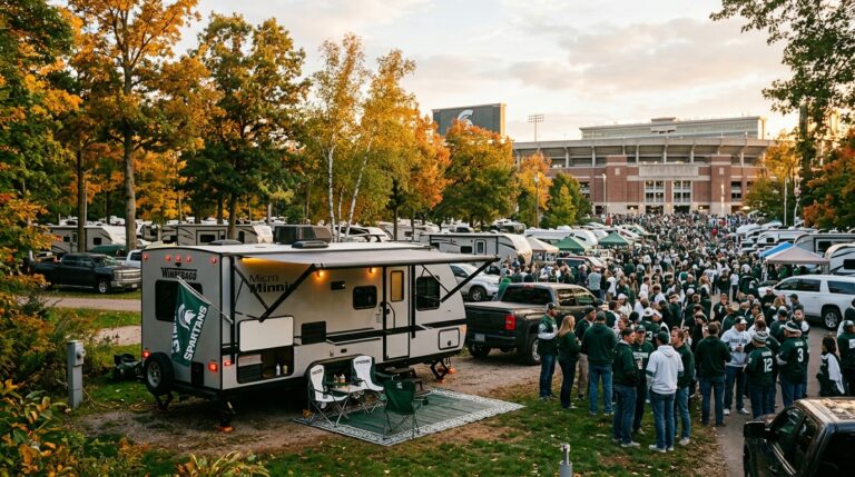 RV rental for Michigan State University Spartans Football near Fireside RV Rental - Lansing MI