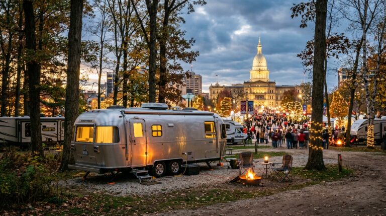 RV rental for Silver Bells in the City near Fireside RV Rental - Lansing MI
