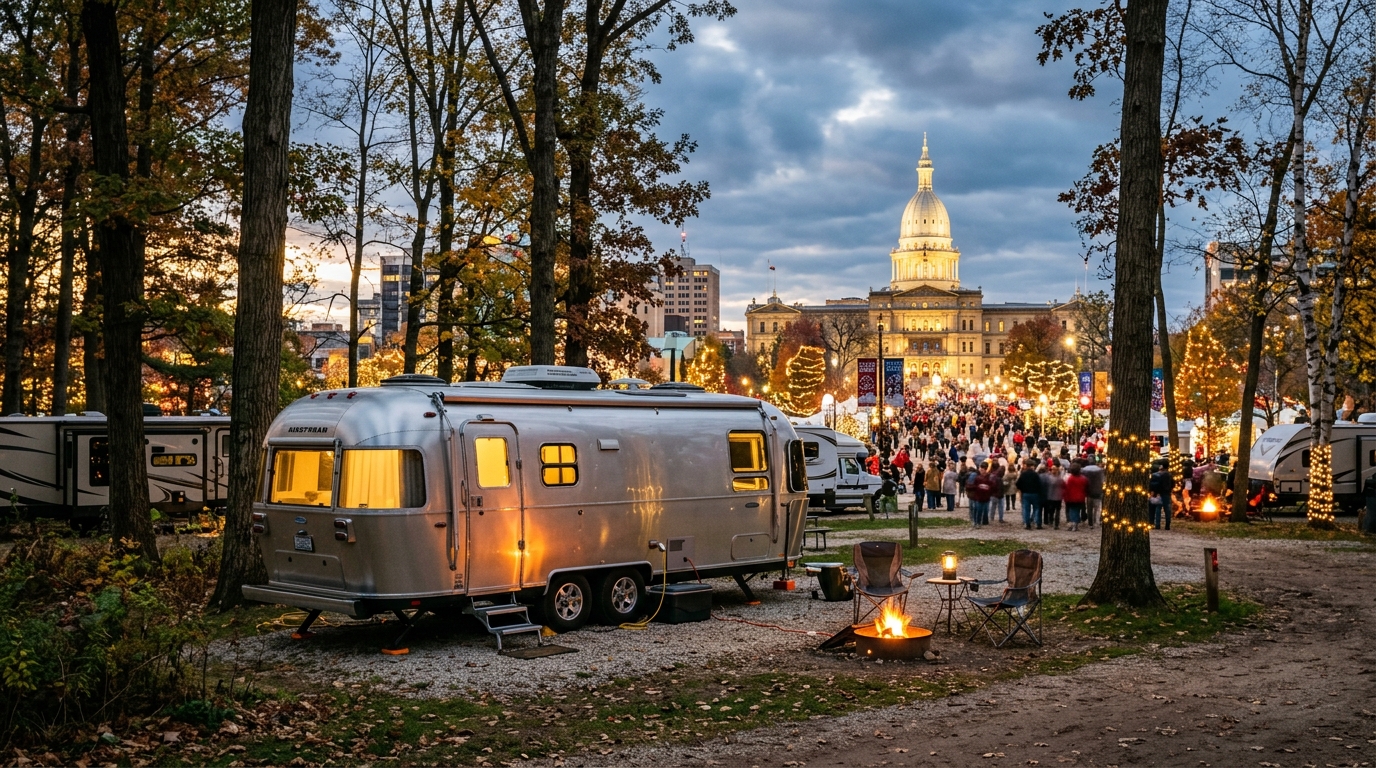 RV rental for Silver Bells in the City near Fireside RV Rental - Lansing